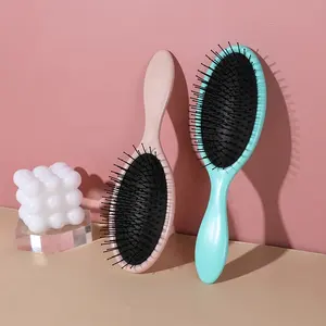 Kadınlar için süpermarket satış yastık saç fırçası yumuşak naylon kıllar yumuşatma kıvırcık çocuklar arapsaçı Detangling HairBrush
