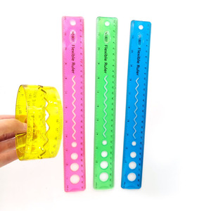 Útiles Escolares, Regla Flexible de PVC de Plástico Suave de 30 cm, Reglas Plegables Multicolores para Promoción - Product Image 2