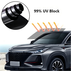 Échantillon Gratuit <span class=keywords><strong>Film</strong></span> Teinté pour Vitres de Voiture Ultra HD Nano Céramique 99% UVR 87% IRR <span class=keywords><strong>Film</strong></span> Solaire Bloquant les Rayons du Soleil pour Vitres de Voiture - Product Image 5