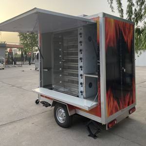 आधुनिक डिजाइन मोबाइल फूड ट्रक ट्रेलर चिकन रोटिसेरी ग्रिल स्ट्रीट फूड हॉटडॉग के लिए चिप्स 220 वी नई - Product Image 4