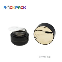 Pot vide rond rouge de 20g pour crème cosmétique avec couvercle à vis pour soins de la peau
