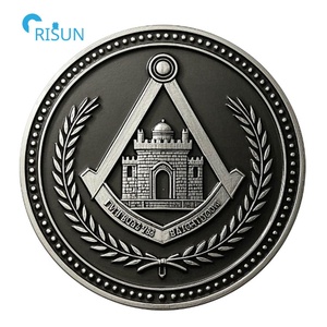 Medallón de Esmalte de Recuerdo del Fabricante, Medallón de Fe y <span class=keywords><strong>Caridad</strong></span>, Medallón Masónico Personalizado de Oro, Moneda de Desafío Masónica - Product Image 4