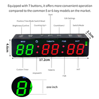 Mini Temporizador Electrónico Universal de 1 Pulgada de Material ABS para Carreras