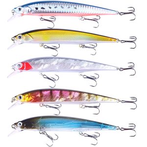 Leurre de pêche artificiel dur, type Minnow Wobbler, en plastique rigide, suspendu, Jerkbait 110mm SP pour la pêche au bar. - Product Image 1