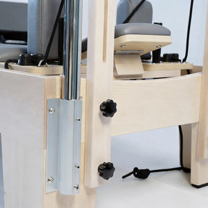 Reformer de Pilates Professionnel en Bois d'Érable Écologique et Durable, Machine de Studio Multifonctionnelle avec <span class=keywords><strong>Tour</strong></span> Intégrée - Product Image 5