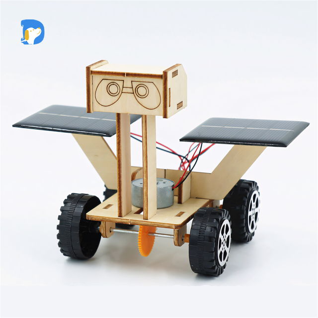 Children's DIY Solar Toy Car Handmade Small Lunar Exploration Physical Model for Technology & Scientific Experiment Set Included