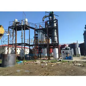 Waste Engine Oil Refinery Dirty Oil Recycling Plant With Wiped Film Evaporator