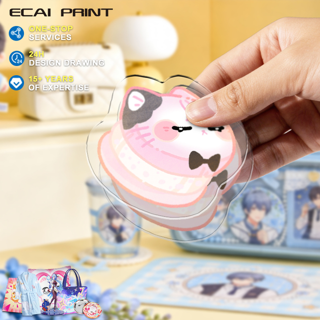 Acrylic PP Clip Anime Merchandise Custom Design OEM ODM Factory Wholesale Acrylic Plastic Clip