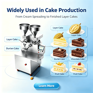 Machine de formage de gâteaux mille-crêpes à double trémie et revêtement crème, spécialisée haute production pour usines de pâtisserie - Product Image 6