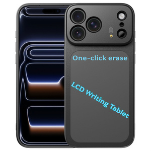 One Click Erase LCD Writing <b>Tablet</b> Mobile Phone case for iPhone 17 16 15 Pro Max write Drawing plane back pen Shockproof Cover - Product Image 3