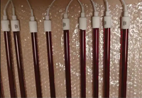 Lampe chauffante infrarouge à quartz rubis 230 V 1500 W 930 mm, élément chauffant électrique, lampe IR, lampe halogène, tube halogène, produits à infrarouge dorés