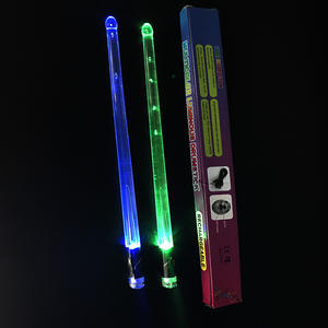 <span class=keywords><strong>Baquetas</strong></span> 5A con 15 Colores LED Luminosos, <span class=keywords><strong>Transparentes</strong></span>, Carga USB, Interruptor de Correa, para Actuaciones en Escenario - Product Image 6