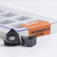 Outil de fraisage KOVES WNMU080608EN-GM, insert en carbure avec revêtement PVD/CVD pour acier, machine de tournage CNC, OEM disponible