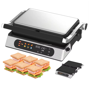 Aifa Wifi sandwich smart 6 4 2 tranches 2200W contact électrique détachable <span class=keywords><strong>panini</strong></span> <span class=keywords><strong>grill</strong></span> bbq acier inoxydable XL <span class=keywords><strong>XXL</strong></span> grand digital - Product Image 4