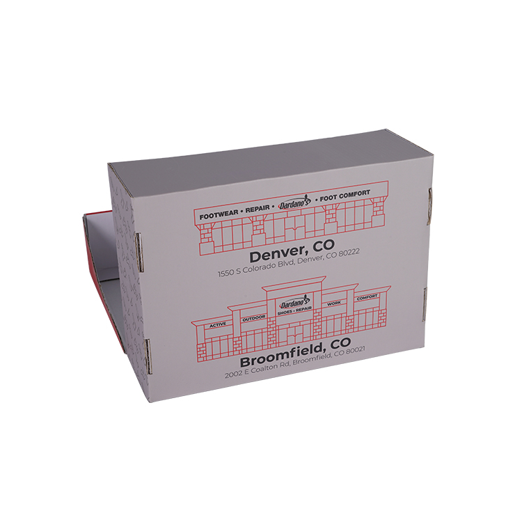 Wholesale E flute copper paper sports shoe paper box high quality custom perso<i></i>nalized logo shoes paper box for shoes