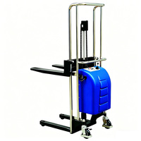 Chariot élévateur à fourches électrique compact pour palettes, transpalette à bras articulés