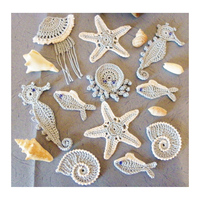 Nouvelle conception, patchs en crochet 100% coton, patchs en crochet en forme d'étoile, mini étoiles pour vêtements