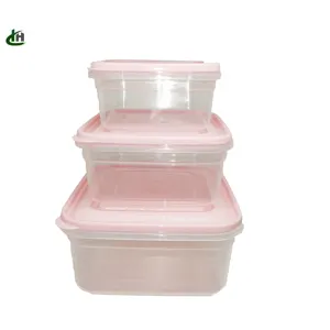 Conteneurs de rangement en plastique pour réfrigérateur, 4 pièces, bac à légumes carré Transparent, ustensiles de cuisine en plastique