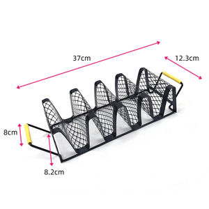 Soporte para <span class=keywords><strong>Tacos</strong></span> Mexicano Antiadherente Negro DaS con Asas de PP - Product Image 3