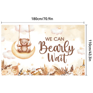 Bannière de fond personnalisée en gros Décorations de fête d'anniversaire Anniversaire <span class=keywords><strong>Tapisserie</strong></span> de fond Joyeux anniversaire <span class=keywords><strong>Tapisserie</strong></span> de fond - Product Image 2