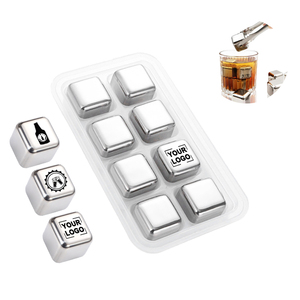 WSY879 Promotionnel Ensemble à vin en acier inoxydable 304 pour refroidissement rapide, avec moule à glaçons en acier inoxydable - Product Image 2