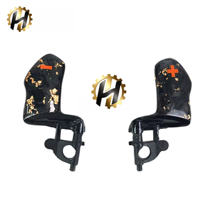 Volant en cuir perforé en fibre de carbone forgée orange avec palettes de changement de vitesse <span class=keywords><strong>pour</strong></span> Dodge SRT Dodge Charger Hellcat 2015-2022 - Product Image 6