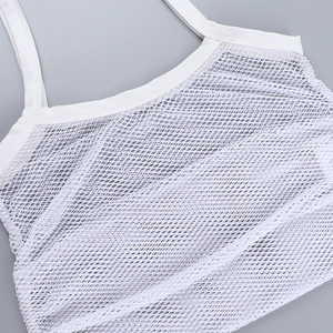 Spaghetti Strap Hollow Out Tops chaleco Fishnet <span class=keywords><strong>camiseta</strong></span> para mujer 2024 trajes <span class=keywords><strong>de</strong></span> verano - Product Image 6