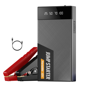 Arrancador de Baterías de Coche Portátil Inteligente, Banco de Energía de Emergencia USB de 12 V para Coche y Camión, Corriente Máxima de 8000 mAh para Motocicletas - Product Image 1