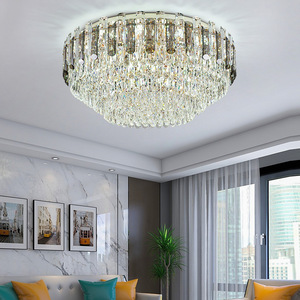โคมไฟเพดานคริสตัลหรูหราสไตล์โพสต์โมเดิร์น ปี 2022 ดีไซน์หรูหราสง่างามสำหรับห้องนั่งเล่น ห้องนอน ห้องรับประทานอาหาร รุ่นใหม่ - Product Image 5