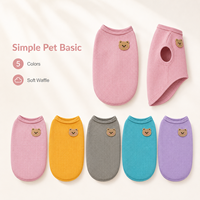 Vêtements pour chiens en gros OEM ODM, pull pour chien en tissu uni, vêtements chauds pour animaux de compagnie toute saison, vêtements pour chiots d'extérieur