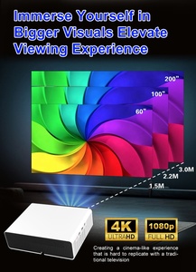 โปรเจคเตอร์อัจฉริยะขนาดเล็ก รองรับ WiFi 5G ความละเอียด Full HD 1080p ระบบ Linux รับรองโดย <span class=keywords><strong>Netflix</strong></span> ปี 2026 ความสว่าง 460 ANSI ลูเมนส์ สำหรับใช้งานภายในบ้านและนอกบ้าน - Product Image 5