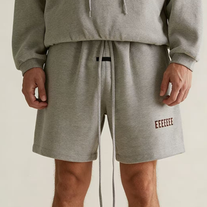 ESS Short oF Man Short de sport athleisure pour homme, décontracté et ample, <span class=keywords><strong>avec</strong></span> boucle de <span class=keywords><strong>ceinture</strong></span> personnalisée, couleur unie, en coton, pour l'été et la gym - Product Image 3