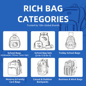 Ba lô học sinh chất lượng cao cho bé, bộ 3 món kèm hộp cơm, ba lô học sinh cá nhân hóa, cặp sách Mochila Colegio dành cho học sinh nữ và nam - Product Image 5