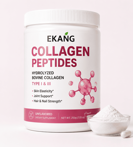 EKANG Fábrica de EE. UU. OEM/ODM Péptidos de Colágeno Hidrolizado Soluble en Agua, Colágeno Bovino en Polvo Tipo I y III - Product Image 1