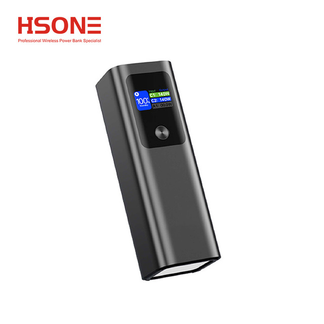 USB-C 25000mAh Laptop Power Bank Big Capacity PD140w 3 Type C Output Aluminum Alloy OEM ODM