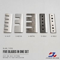 Ensemble de lames de broyeur pour le recyclage des déchets plastiques et solides avec matériaux D2/SKD11/DC53/9CrSi, fabrication sur mesure selon dessin