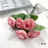 Hochwertige 5D Realistische Seidenrosen Künstliche Blumenwand Hintergrunddekoration für Hochzeiten und Partys