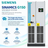 Variateur de fréquence Siemens SINAMICS G150 Série 110kW-2800kW 6SL3710 VFD, contrôleur de vitesse de moteur pour automatisation industrielle