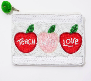 Porte-monnaie en toile à motif géométrique, fermeture éclair, écologique, durable, résistant à l'eau, accessoire d'usage quotidien pour femmes - Product Image 1