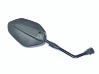 Accessoires pour motocyclette Surface convexe noire 8MM 10MM Rétroviseur latéral Moteur Plastique pour Scooter Rétroviseur pour moto