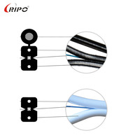 Cable de Fibra Óptica Monomodo para Interiores FTTH, 2 km de Longitud, Reforzado con Alambre de Acero, Cable de Conexión GYXTW LSZH Ripo G652D/G657A1/G657A2
