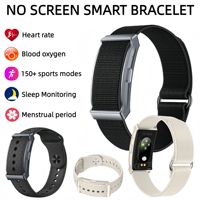 Bracelet intelligent sans écran OEM, suivi de la fréquence cardiaque HRV, SpO2, du sommeil et de la santé, batterie 145 mAh, bracelet léger pour les marques de fitness