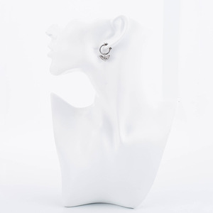 Pendientes de aro con forma de corazón y alas de acero de titanio, pendientes colgantes a la moda para mujer, primavera 2021 - Product Image 5