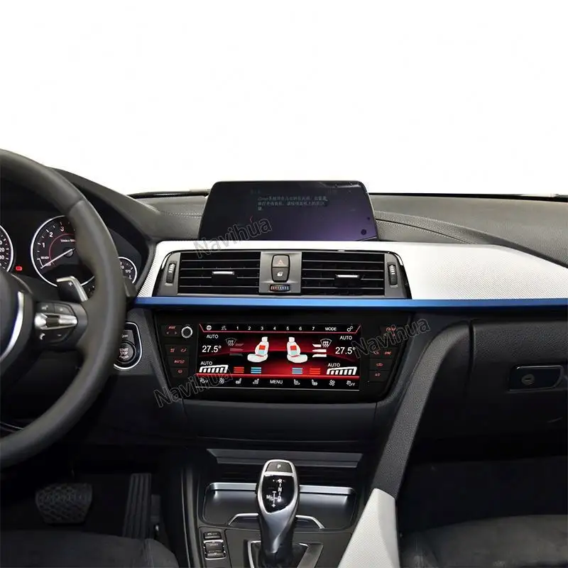 Placa de controle de ar condicionado para BMW Série 3 2013-2019 Painel de CD Player LCD de controle de clima do carro com tela CA