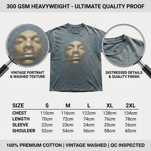 T-shirt graphique personnalisé coupe ample style années <span class=keywords><strong>90</strong></span>, motif icône <span class=keywords><strong>rap</strong></span>, esthétique archivistique de luxe, gris délavé soleil |   T-shirt de la collection Elite Boutique Streetwear - Product Image 4