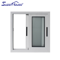 Ventanas y Puertas Modernas Resistentes a Huracanes, Vidrio Triple, Marco de Aluminio, Estilo Abatible y Corredero, Cortina Colgante para Apartamentos