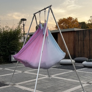 Hamac de yoga <span class=keywords><strong>aérien</strong></span> de qualité supérieure Yiwu 2025, 5m, tissu ombré pour balançoire de yoga <span class=keywords><strong>aérien</strong></span> - Product Image 4