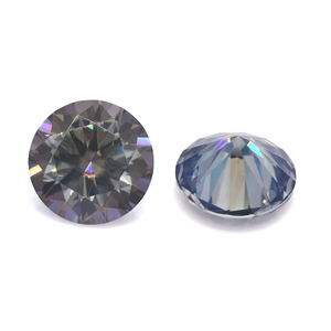 Moissanite สีเขียวเข้มสังเคราะห์ทรงกลมหลวม6.5มม. 1ct เพชรโมอิสแบบหลวมสุกใส - Product Image 3