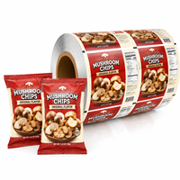 Sacs en Mylar à fermeture éclair anti-odeur imprimés sur mesure, emballage flexible de qualité alimentaire, film en sachet, rouleau de film Bopp PET CPP PE