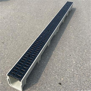 قناة تصريف خرسانية مسبقة الصب على شكل حرف U، مزراب خرساني من الراتنج، قناة لحمام السباحة، قناة تصريف من الخرسانة البوليمرية - Product Image 2